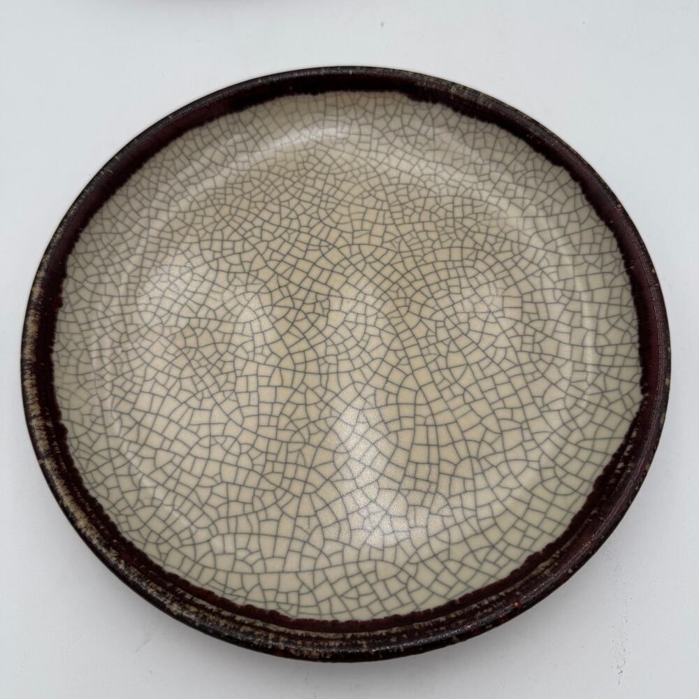 Vintage Luncheon Plates (3) in the Crackle Collection by Pier 1, 9.5 inch - Picture 2 of 7
